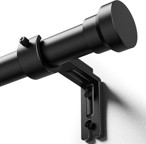 YaFex Curtain Rods 32-144 Inch, Heavy Duty 1 Inch Adjustable Curtain Rod for Windows